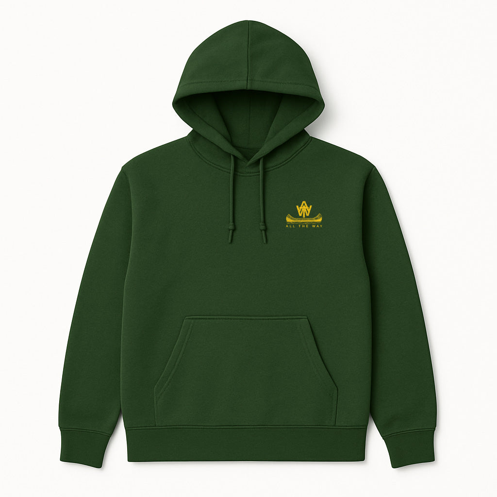 Canoe Club Hooded Sweatshirt-Forest Green
