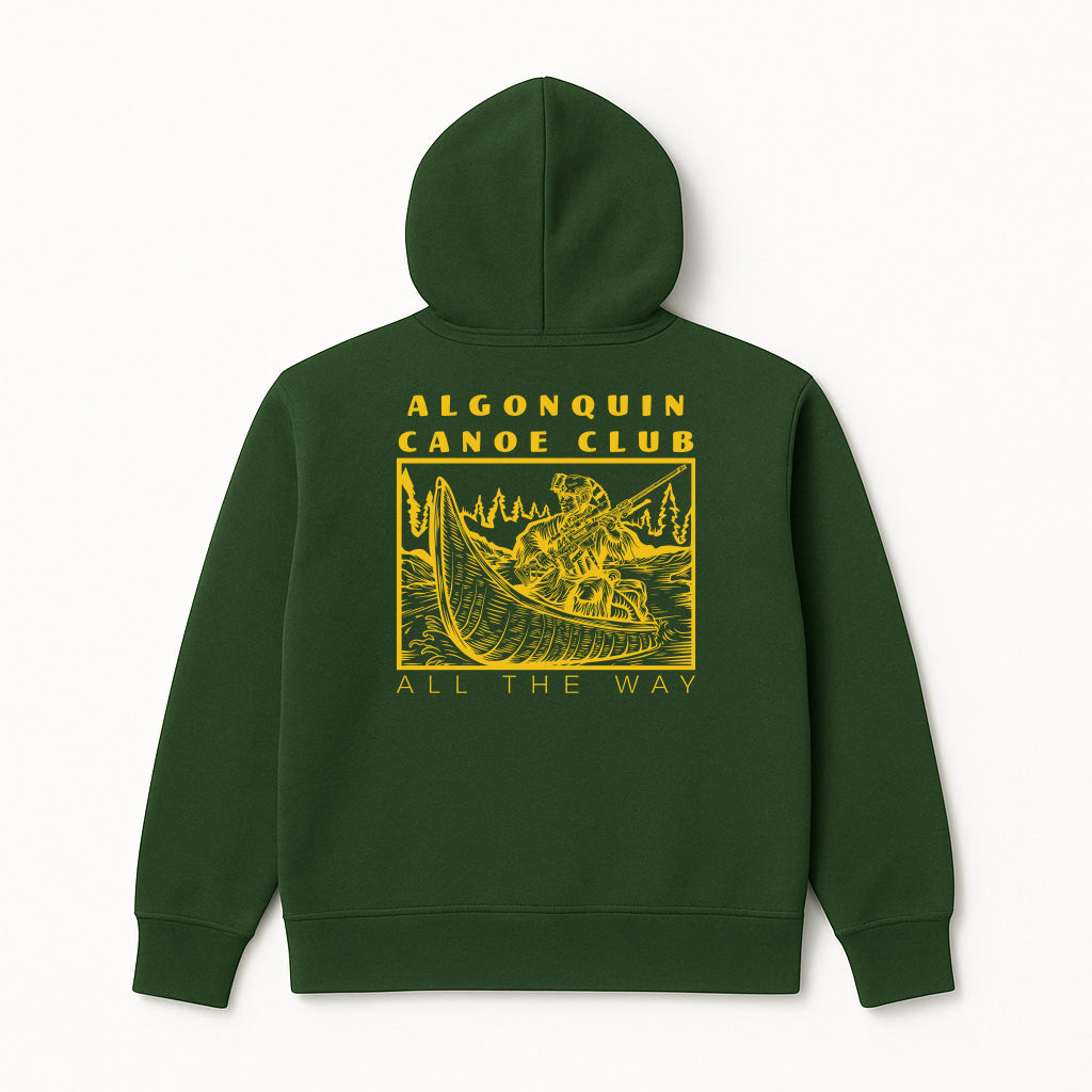 Canoe Club Hooded Sweatshirt-Forest Green