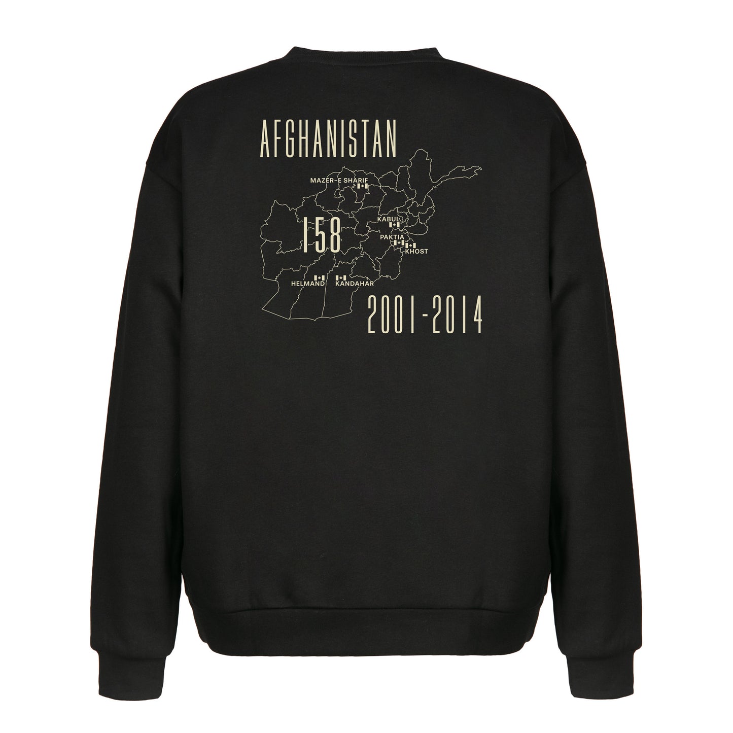 Never Forget Afghanistan Sweatshirt – Black ATW