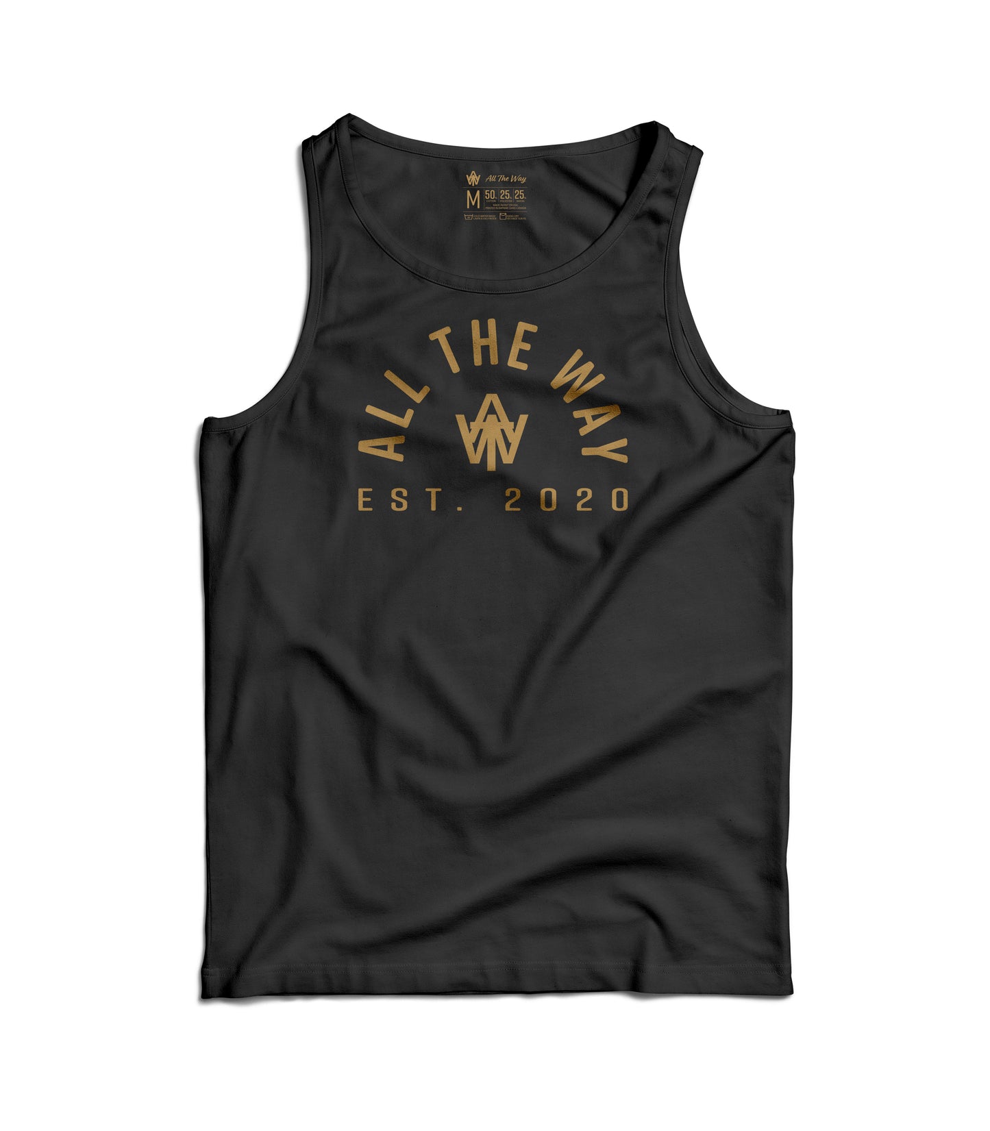 All The Way Classic Tank – Black / Gold
