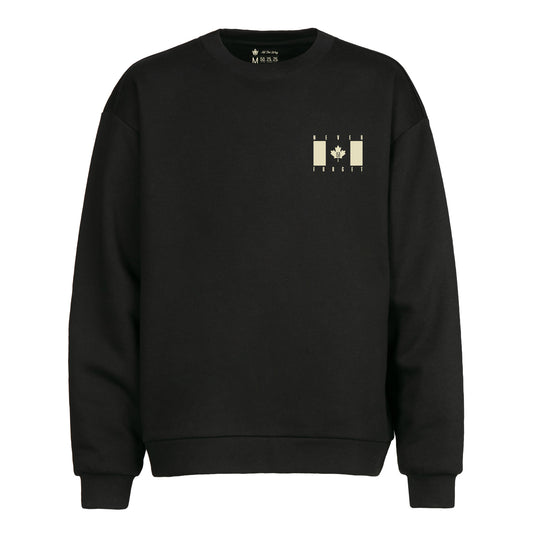 Never Forget-Afghanistan Crew Neck Sweatshirt - Black