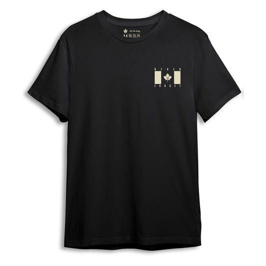 Never Forget- Afghanistan Short Sleeve -Black