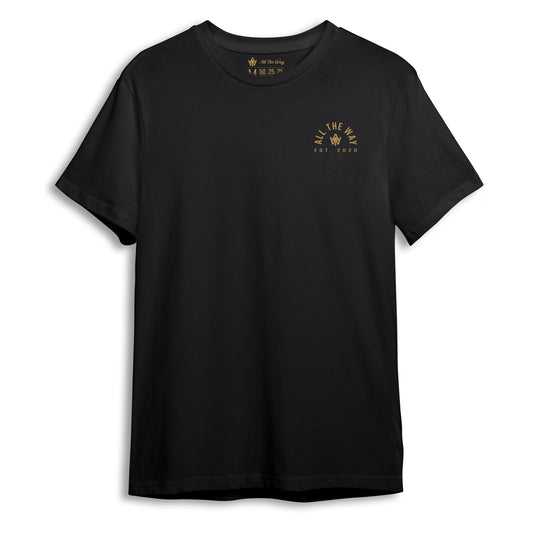 All The Way Classic Tee – Black / Gold